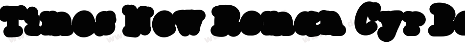 Times New Roman Cyr Bold字体转换